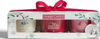 Svíčka Yankee Candle Vánoční dárková sada votivních svíček 3x 37 g