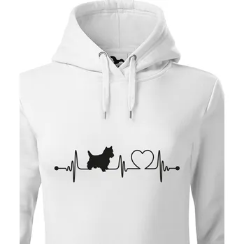 Dámská mikina Dámská mikina Bišonek tep, Barva Bílá, Velikost XL, Canvas Dámská mikina Bezvatriko.cz 1072