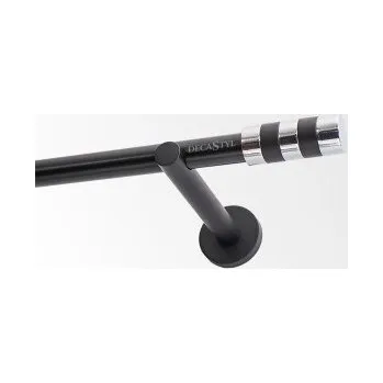 Garnýž Garnýž černá jednoduchá 19mm matná Valec