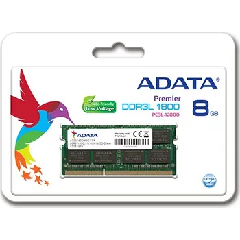 Operační paměť ADATA Adata/SO-DIMM DDR3L/8GB/1600MHz/CL11/1x8GB ADDS1600W8G11-S