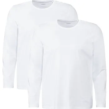 Pánské tričko LIVERGY® Pánské triko s dlouhými rukávy XXL, 2 kusy (XXL(60/62), bílá)