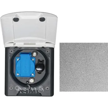 Příslušenství ke karavanu ABL Univerzální markýzová zásuvka 230V s magnetickým zámkem tmavě šedá