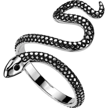 Prsten Ocelový prsten had (55)