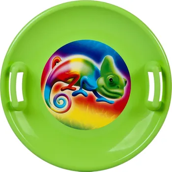 Kluzák Sáňkovací talíř Super Star / zelený