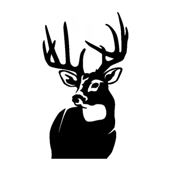 Samolepící dekorace SAMOLEPKA Jelen 007 levá (01 - černá) NA AUTO, NÁLEPKA, FÓLIE, POLEP, TUNING, VLASTNÍ TEXT, TISK, AUTOSAMOLEPKY.cz, POLEPY, OBRÁZEK, LOGO, SAMOLEPKY