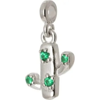 Přívěsek Stříbrný přívěšek kaktus se zirkony STRZ0889F