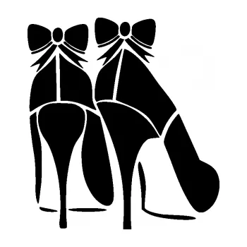 Samolepící dekorace SAMOLEPKA Dámské lodičky pravá (01 - černá) NA AUTO, NÁLEPKA, FÓLIE, POLEP, TUNING, VLASTNÍ TEXT, TISK, AUTOSAMOLEPKY.cz, POLEPY, OBRÁZEK, LOGO, SAMOLEPKY