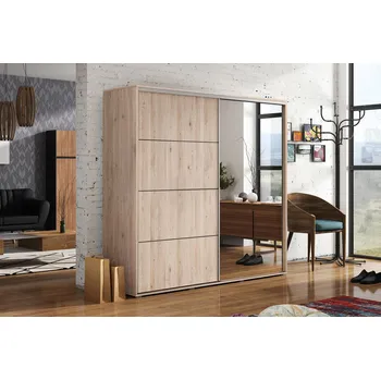 Šatní skříň Šatní skříň A12 (rozdílné barvy), výška 245 cm, šířka 200 cm