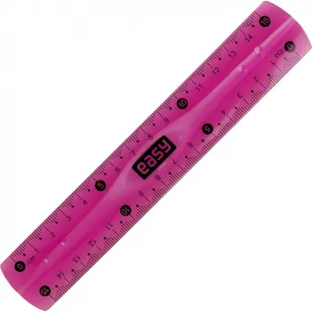 pravítka Pravítko 15 cm - Easy Flex - růžová