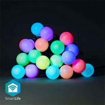 LED páska NEDIS Wi-Fi chytré dekorativní LED/ RGB/ 20 LED s/ Android & iOS/ Nedis® SmartLife/ 10 m