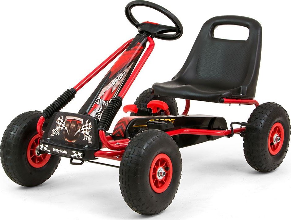 Hover Board Kart à Pédales Milly Mally Viper Rose Go Kart