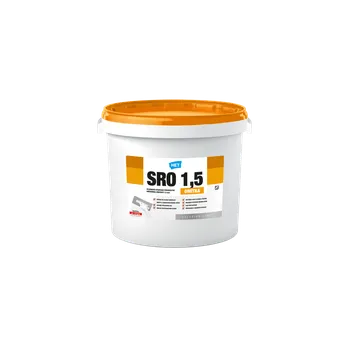 Fasádní barva Het SRO silikonová rýhovaná omítka zrnitost 1,5 mm bílá 25 kg