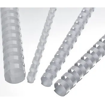 Vázací hřbet Kroužkový hřbet plastový 10 - bílý ( 1 ks) - KUSOVÝ PRODEJ