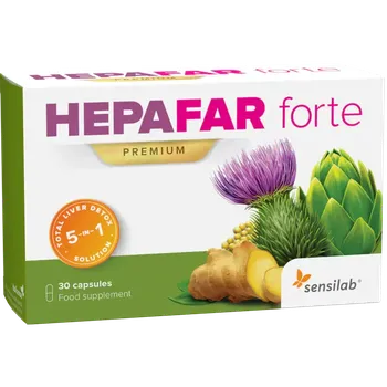 Přírodní produkt Recenze Sensilab Hepafar Forte Premium 30 cps.