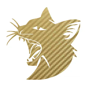 Samolepící dekorace SAMOLEPKA Kočka 029 levá rozzuřená (59 - 3D karbon zlatý) NA AUTO, NÁLEPKA, FÓLIE, POLEP, TUNING, VLASTNÍ TEXT, TISK, AUTOSAMOLEPKY.cz, POLEPY, OBRÁZEK, LOGO, SAMOLEPKY