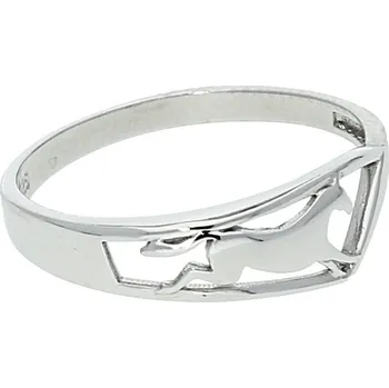 Módní doplněk Goldstore Stříbrný prsten s koněm Velikost: 53