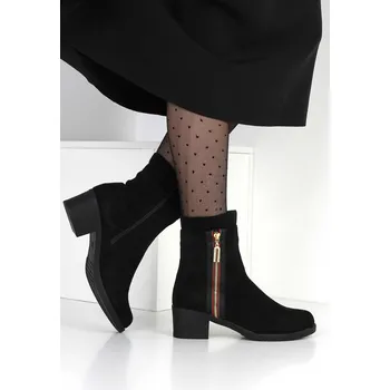 Dámská zimní obuv CAMO Kotníkové boty na podpatku 2406-1B Velikost: 41