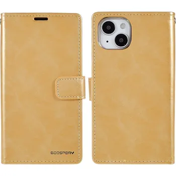 Pouzdro na mobilní telefon Mercury Ochranné pouzdro pro iPhone 14 - Mercury, Bluemoon Diary Gold