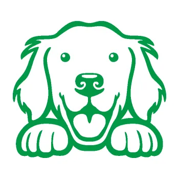 Polep vozidla Pes 175 levá hlavička vykukuje (12 - zelená) SAMOLEPKA NA AUTO, NÁLEPKA, FÓLIE, POLEP, TUNING, VLASTNÍ TEXT, TISK, AUTOSAMOLEPKY.cz, POLEPY, OBRÁZEK, LOGO, 3D STICKERS