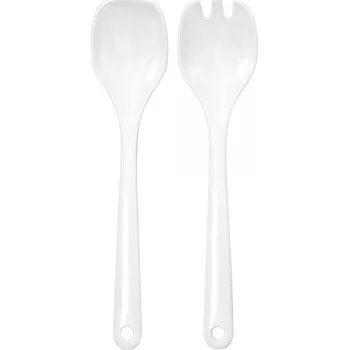 Příbor Servírovací salátové lžíce Waca - bílá