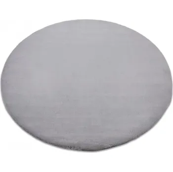 Koberec Kulatý koberec BUNNY stříbrný, velikost kruh 80