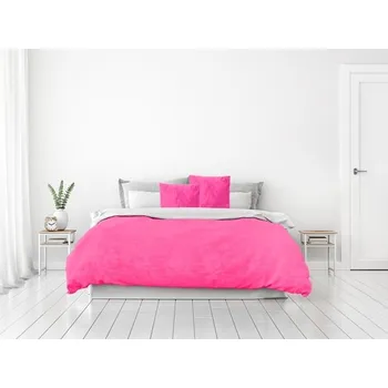 Přehoz na lůžko XXL ROYAL LAGOON VELVET PŘEHOZ 200 x 230 cm purpurově růžový