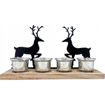 Svícen KOVOVÝ SVÍCEN SOBY 30x9x15 cm