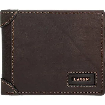 Módní doplněk Pánská peněženka kožená LG-1123-hnědá - BRN
