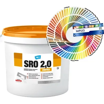 Omítka Het SRO silikonová rýhovaná omítka zrnitost 2,0 mm 25 kg - TÓNOVANÁ Odstín: N-112-5