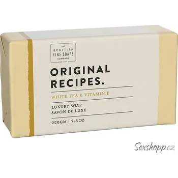 Mýdlo Tuhé mýdlo Scottish Fine Soaps – bílý čaj a vitamín E, 220 g