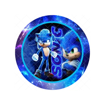 Jedlá dekorace na dort SONIC, VARIANTA Jedlý papír 1557