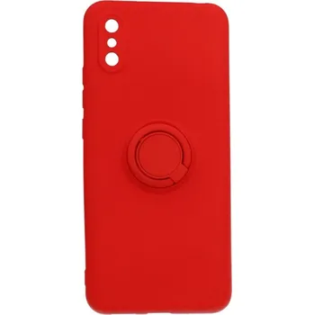 Pouzdro na mobilní telefon Kryt RING Xiaomi Redmi 9A červený (obal neboli pouzdro na Xiaomi Redmi 9A)
