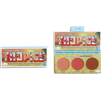 Tvářenka theBalm Tropics Paletka s tvářenkami a bronzerem, 8,5 g