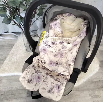 Fusak Fusak/zavinovačka do autosedačky Mimoušek květiny šeříku