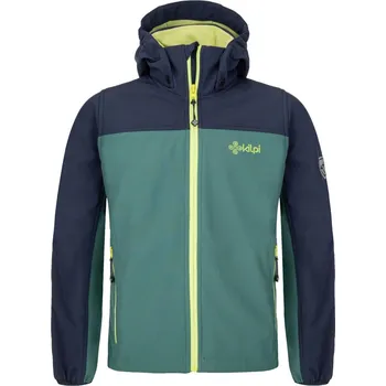 Pánská softshellová bunda Chlapecká softshellová bunda Kilpi Ravio-JB Tmavě zelená 110