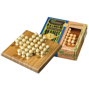 Hlavolam Německo Solitér čtvercový bambusový