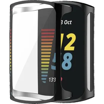 Silikonový kryt pro Fitbit Charge 5 a 6 - Černý