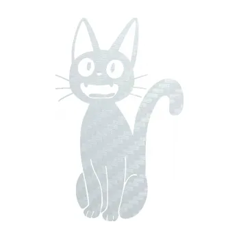 Samolepící dekorace SAMOLEPKA Kočka 031 levá (51 - 3D karbon bílý) NA AUTO, NÁLEPKA, FÓLIE, POLEP, TUNING, VLASTNÍ TEXT, TISK, AUTOSAMOLEPKY.cz, POLEPY, OBRÁZEK, LOGO, SAMOLEPKY