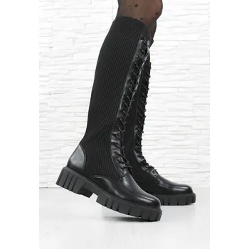 Dámské kozačky DnesObouvam.cz Kozačky i pro široká lýtka HBL-34B Velikost: 37