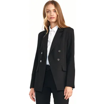 Dámské sako Dvouřadé sako dámské NIFE Z41 Barva: Černá, Velikost: M