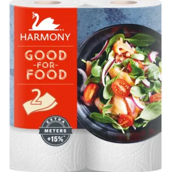 Harmony Good For Food 2vrstvé kuchyňské utěrky, 2 role, 2 vrstvy, návin 19m