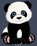 Zuty Panda 40 x 50 cm bez rámu