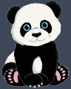 Zuty Panda 40 x 50 cm bez rámu