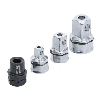 Ráčna Sada redukcí pro ráčnové klíče 4ks čtyřhrany o velikosti 1/4", 3/