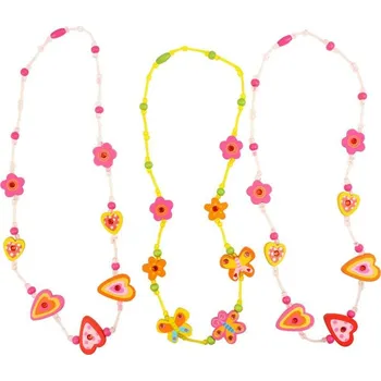 Dřevěná hračka Bigjigs Toys Dřevěný náhrdelník 1 ks