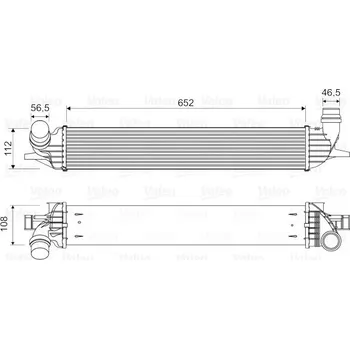 Chladič motoru Chladič turba VALEO 818330
