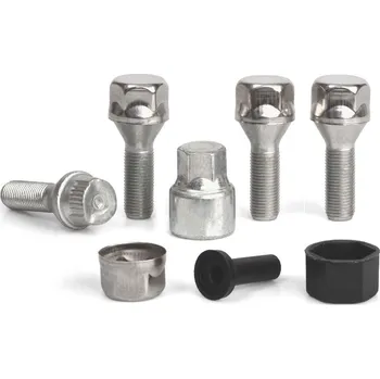 Šroubek na kolo Pojistné bezpečnostní šrouby M12x1,25x30 kužel, klíč 17, SICURIT BN330