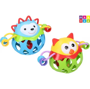 MAAMAA Chrastítko zvířátko 17 cm Barva: Modrá