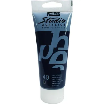 Vodová barva Akrylová barva Pébéo Studio Acrylic 100 ml - 040 Paynova šeď