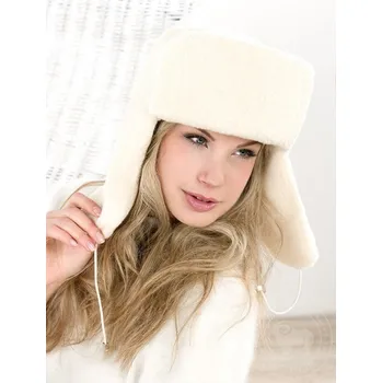Čepice Beranice z ovčí vlny bílá 54-62, Barevné varianty Bílá, Velikosti 62 200-100-00005